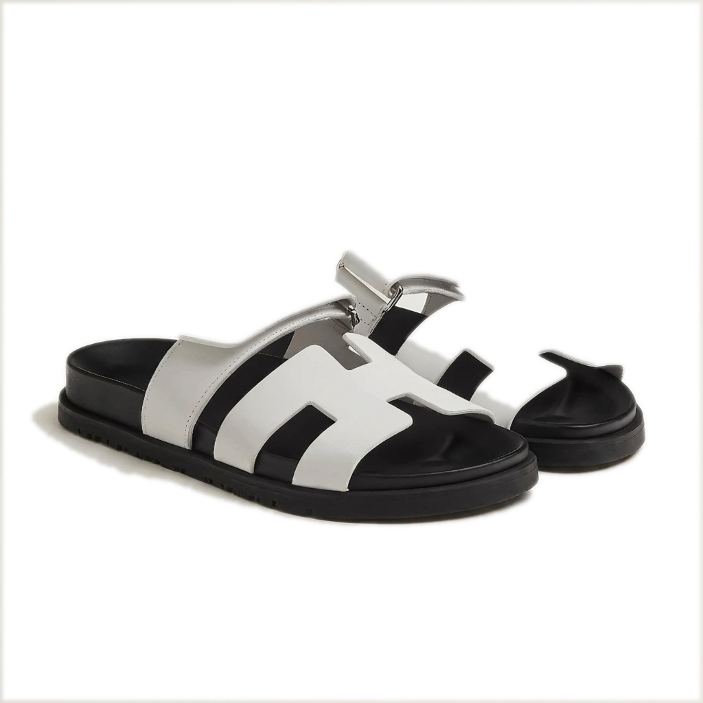 Lacta Chypre Slide Sandals White
