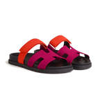 Lacta Chypre Slide Sandals Orange Fuchsia