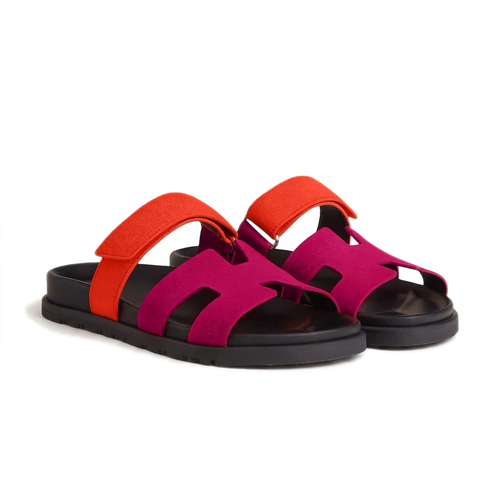 Lacta Chypre Slide Sandals Orange Fuchsia