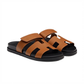 Lacta Chypre Slide Sandals Cognac