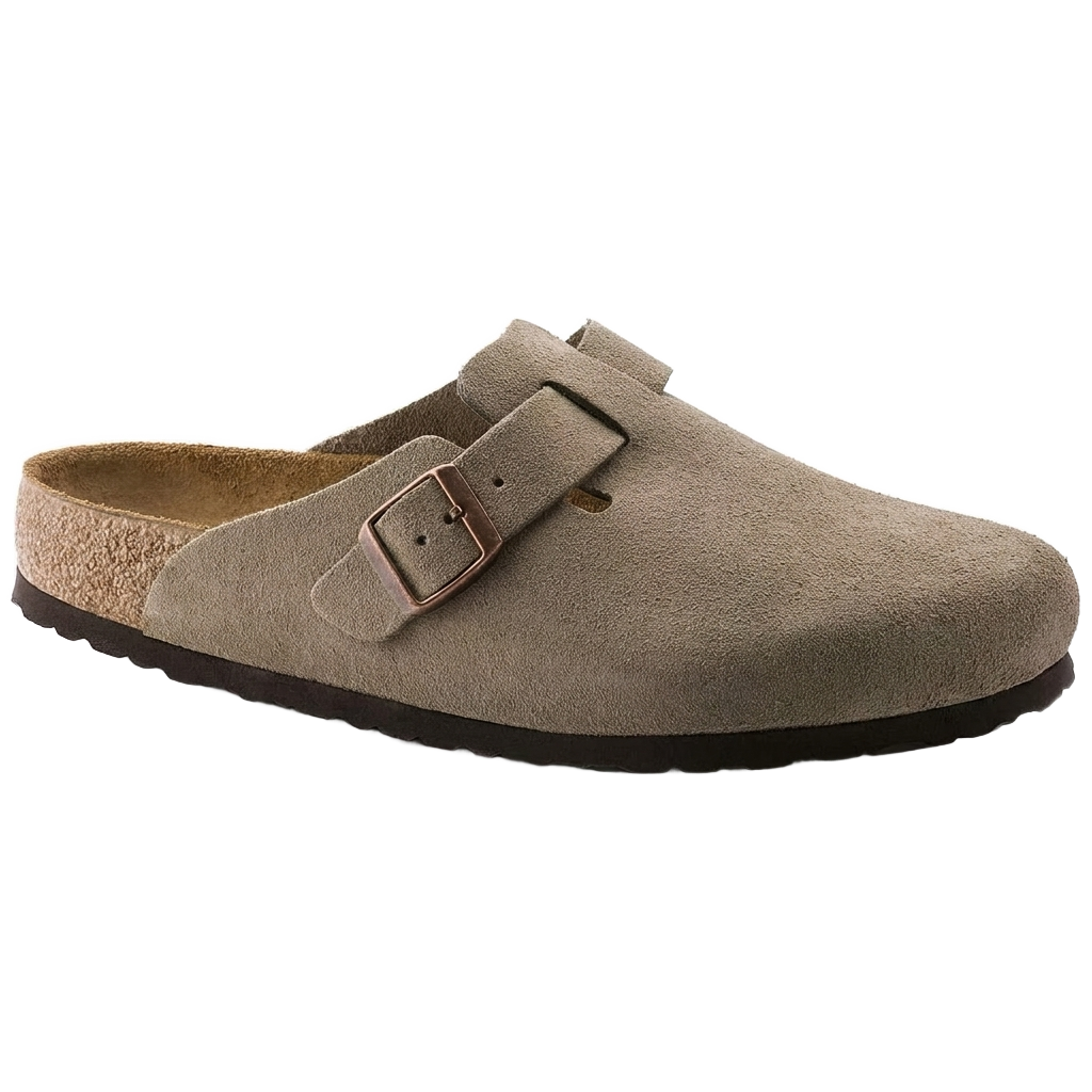 Lacta Clogs Stone Suede Clog