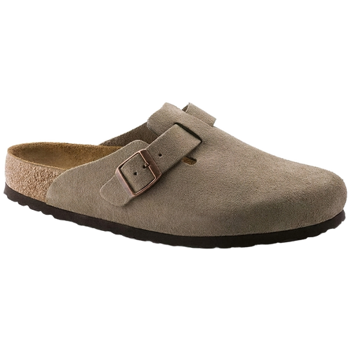Lacta Clogs Stone Suede Clog