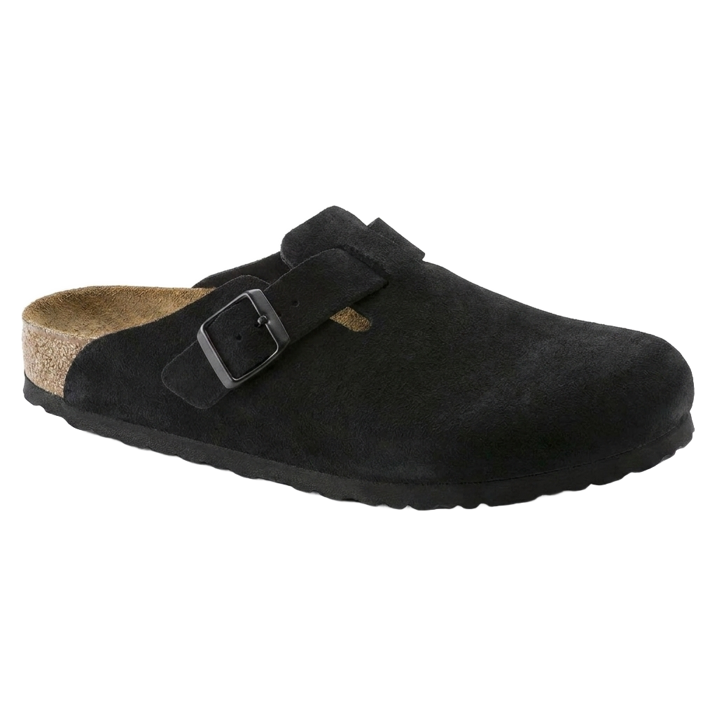 Lacta Clogs Black Suede Clog