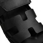 Lacta Chypre Slide Sandals Black, strap close-up